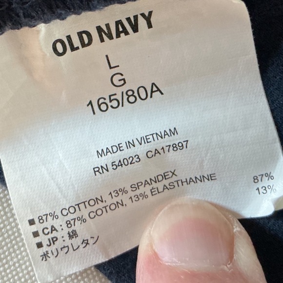 Old Navy Short Pencil Skirt Womens L Navy Blue Red Anchors Stretch Pull On - Picture 7 of 8